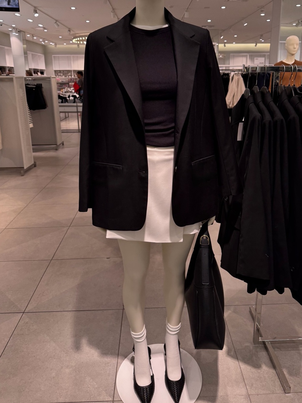 H&M Women Oversized Black Blazer XL